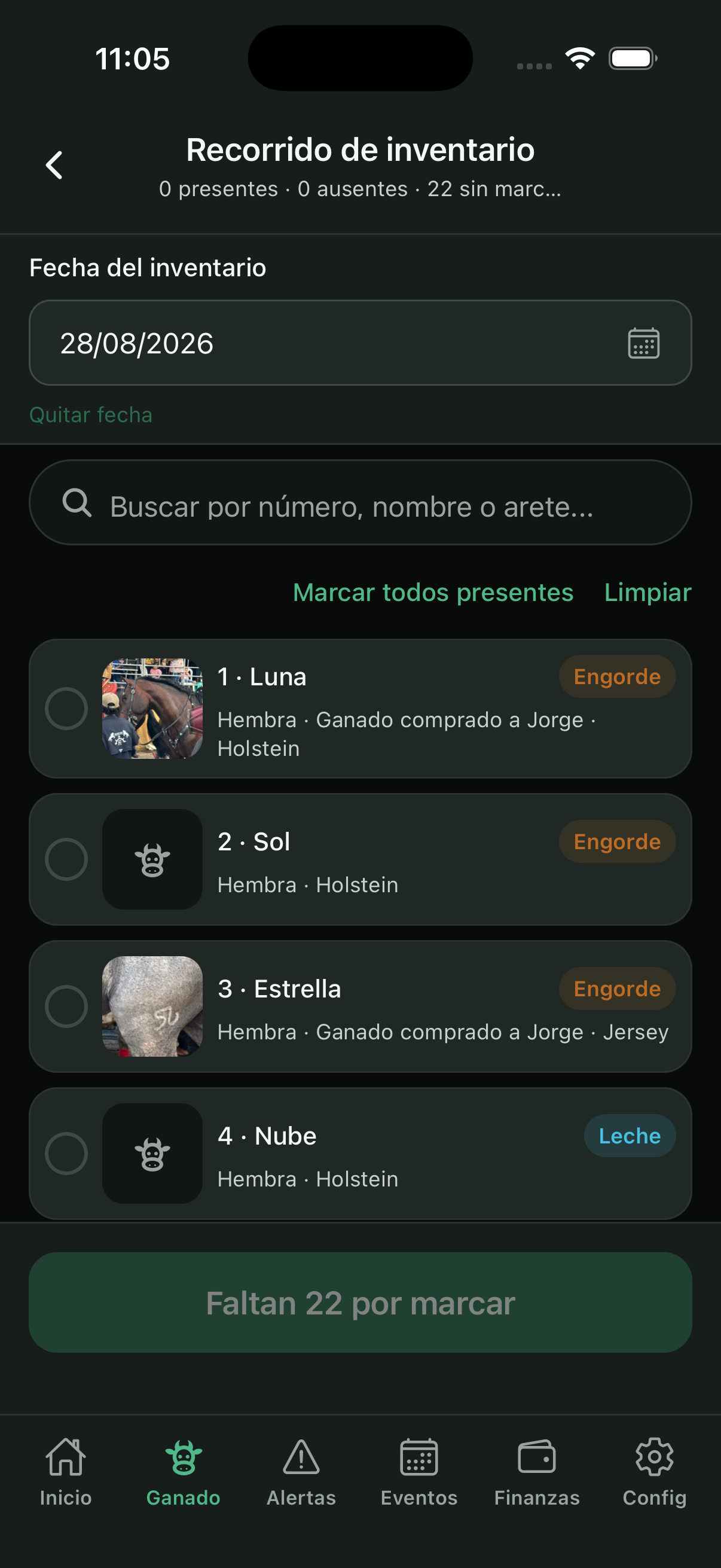 Campañas: pendientes y cumplidos
