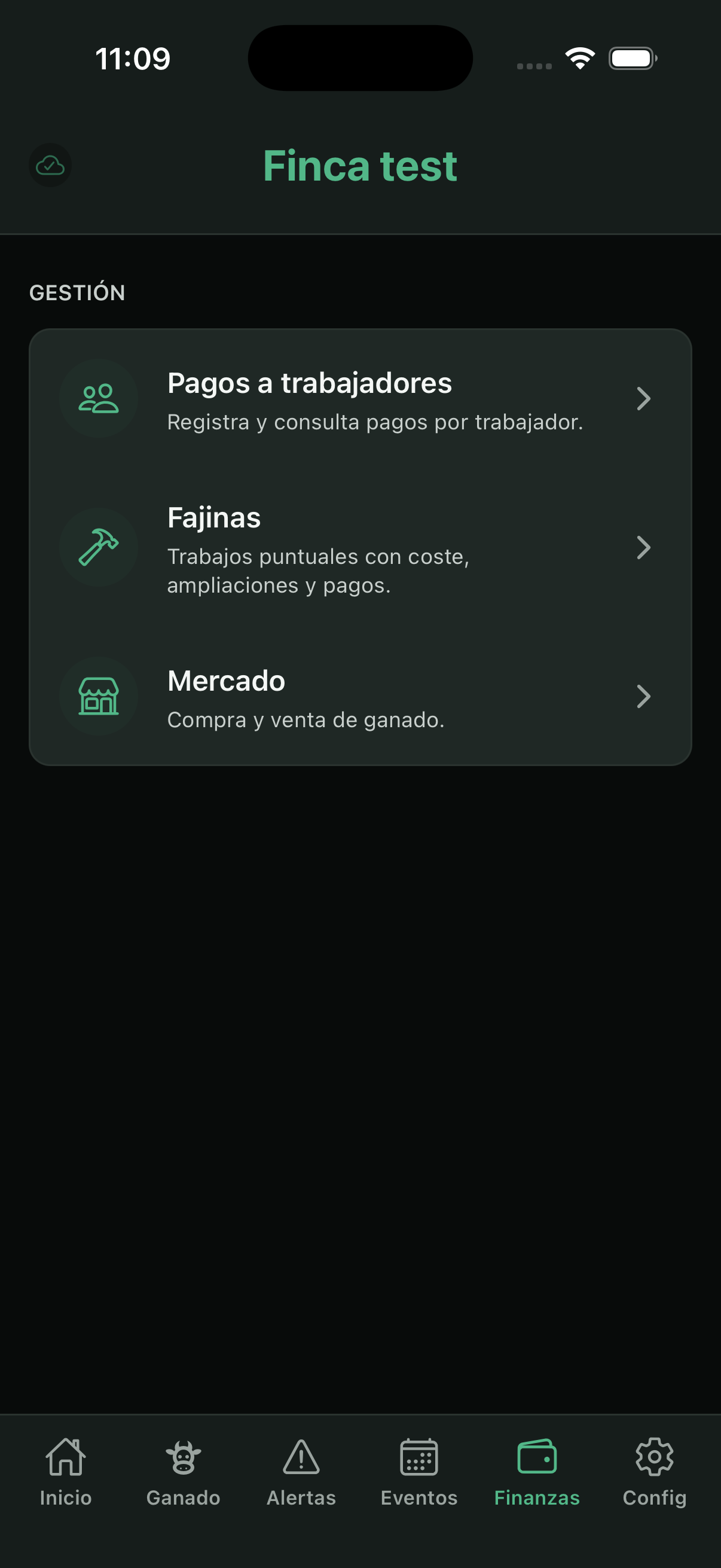 Inicio de Finanzas